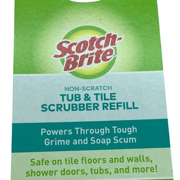 Scotch-Brite Non-Scratch Tub & Tile Scrubber Refill Quantity of 4 - Picture 2 of 6